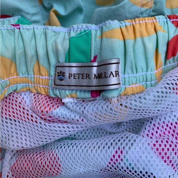 Peter Millar Swim Trunks 33 Colorful Flowers Botanical Resort Cruise Beach - Picture 6 of 8